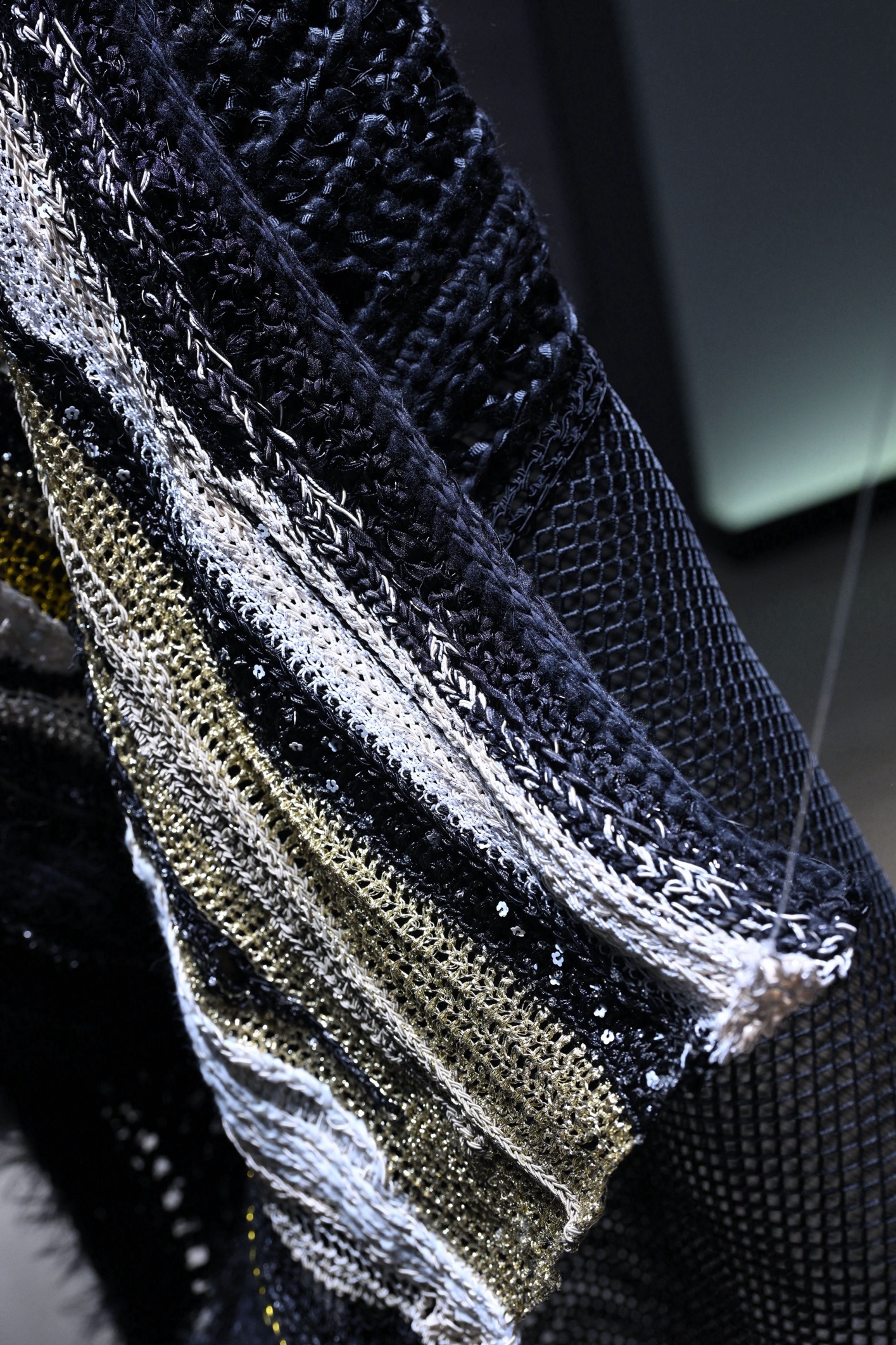 「遇 • 夕顏」掛壁鉤織連身裙