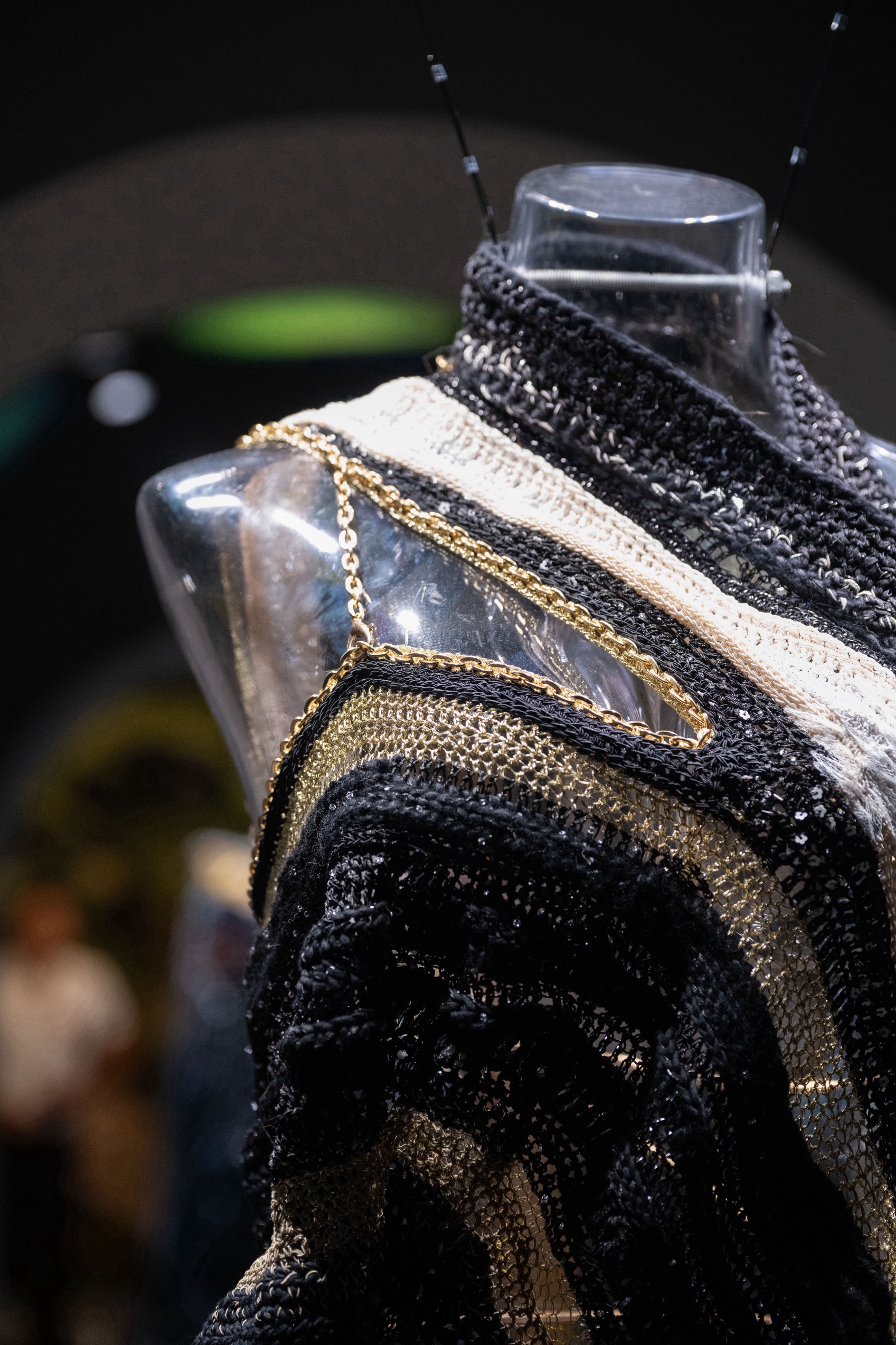 「遇 • 夕顏」掛壁鉤織連身裙